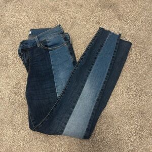 PacSun high rise jegging - dark denim and light denim